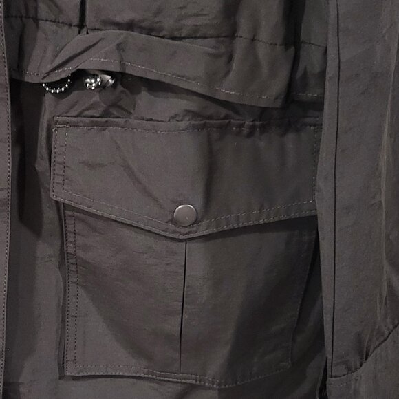 NWOT J Crew Women's Black Perfect Lightweight Rain Jacket with Hood Size XST - Picture 12 of 12